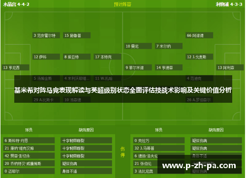 基米希对阵马竞表现解读与英超级别状态全面评估技战术影响及关键价值分析